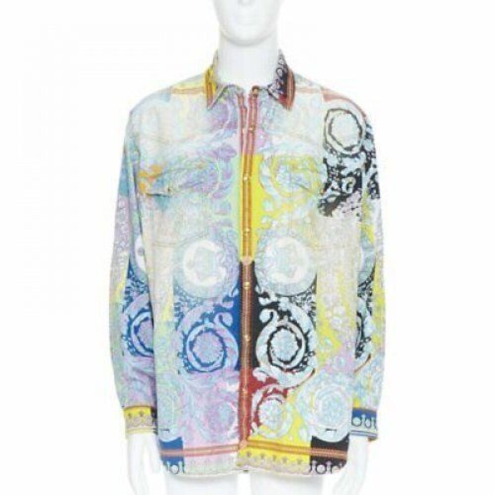 Versace 2019 Techno Baroque Shirt